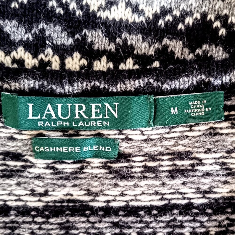 Lauren Ralph Lauren Cashmere Wool Fair Isle Pullover Sweater - Picture 4 of 5